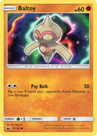 Baltoy 078/168 - SM Celestial Storm