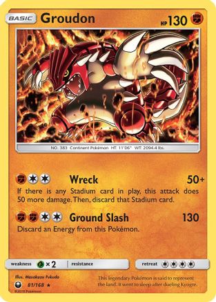 Groudon 081/168 - SM Celestial Storm Reverse Holofoil