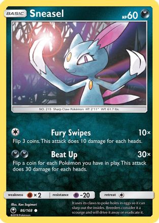 Sneasel 086/168 - SM Celestial Storm