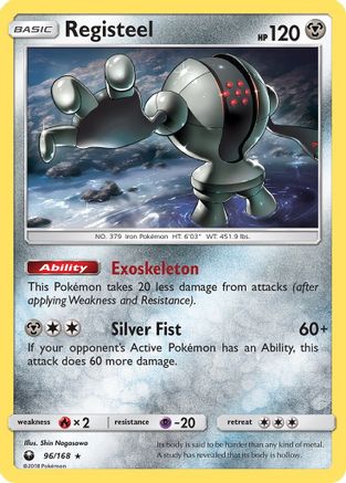 Registeel 096/168 - SM Celestial Storm Reverse Holofoil