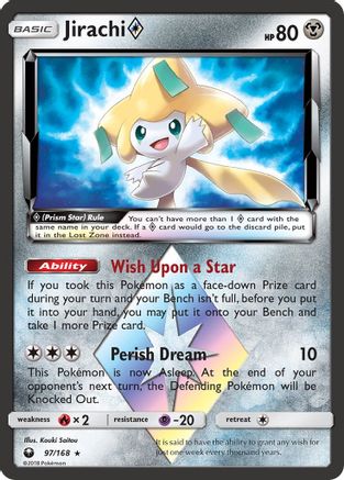 Jirachi Prism Star 097/168 - SM Celestial Storm Holofoil
