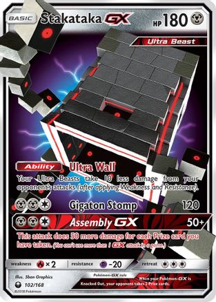 Stakataka GX 102/168 - SM Celestial Storm Holofoil