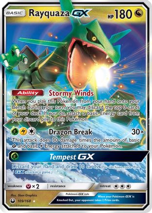 Rayquaza GX 109/168 - SM Celestial Storm Holofoil