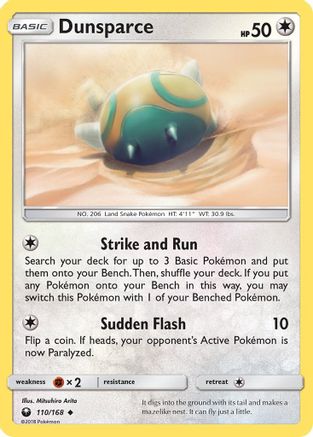Dunsparce 110/168 - SM Celestial Storm
