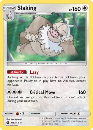 Slaking 115/168 - SM Celestial Storm Holofoil