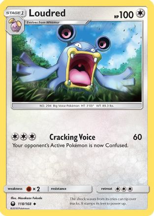 Loudred 118/168 - SM Celestial Storm