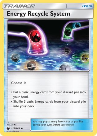 Energy Recycle System 128/168 - SM Celestial Storm Reverse Holofoil