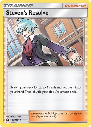Steven's Resolve 145/168 - SM Celestial Storm Holofoil