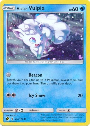 Alolan Vulpix 21a/145 - Alternate Art Promos Holofoil