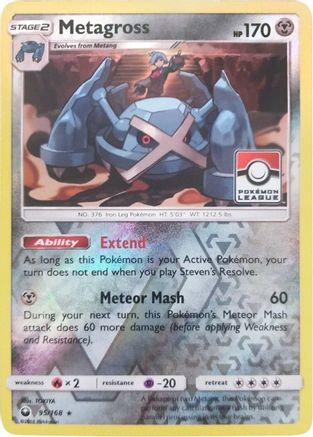 Metagross (Pokemon League) 095/168 - League & Championship Cards Reverse Holofoil