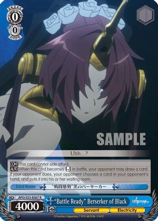 "Battle Ready" Berserker of Black (APO/S53-E067 R) - Fate/Apocrypha