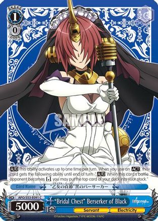 "Bridal Chest" Berserker of Black (APO/S53-E091 C) - Fate/Apocrypha