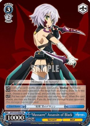 "Massacre" Assassin of Black (APO/S53-E066 RR) - Fate/Apocrypha