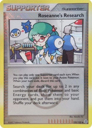 Roseanne's Research (League Promo) 125/132 - League & Championship Cards Reverse Holofoil