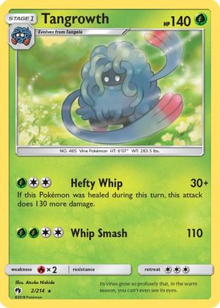 Tangrowth 002/214 - SM Lost Thunder Reverse Holofoil