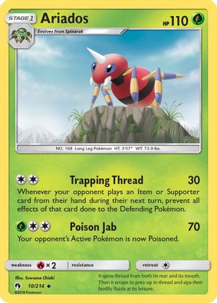 Ariados 010/214 - SM Lost Thunder Reverse Holofoil