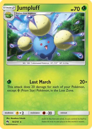 Jumpluff 014/214 - SM Lost Thunder Reverse Holofoil