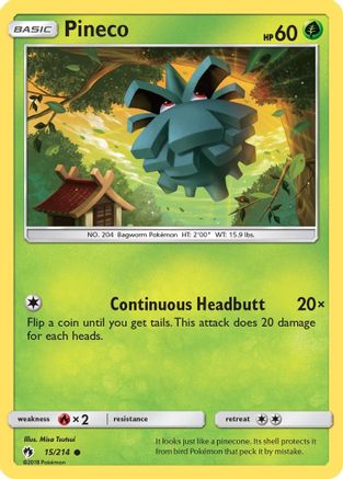 Pineco 015/214 - SM Lost Thunder