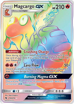 Magcargo GX (Secret) 218/214 - SM Lost Thunder Holofoil