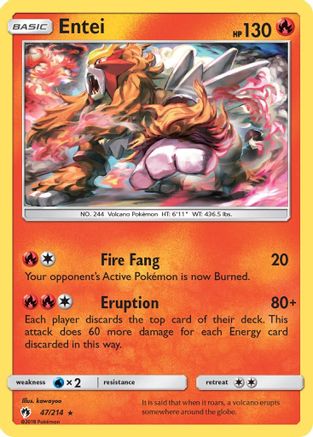 Entei 047/214 - SM Lost Thunder