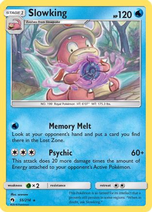Slowking 055/214 - SM Lost Thunder Reverse Holofoil