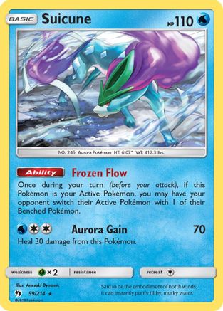 Suicune 059/214 - SM Lost Thunder Reverse Holofoil