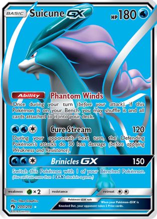 Suicune GX (Full Art) 200/214 - SM Lost Thunder Holofoil
