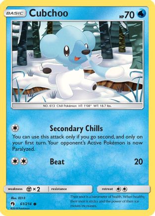 Cubchoo 061/214 - SM Lost Thunder