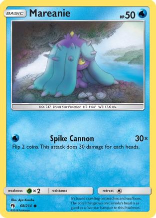 Mareanie 068/214 - SM Lost Thunder Reverse Holofoil