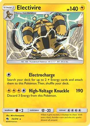 Electivire 072/214 - SM Lost Thunder