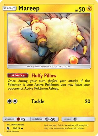 Mareep 075/214 - SM Lost Thunder Reverse Holofoil