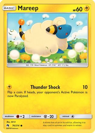 Mareep 076/214 - SM Lost Thunder Reverse Holofoil