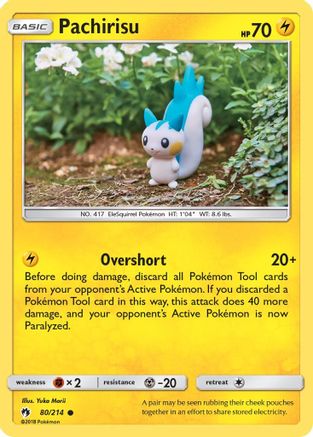 Pachirisu 080/214 - SM Lost Thunder Reverse Holofoil