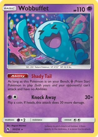 Wobbuffet 093/214 - SM Lost Thunder Reverse Holofoil