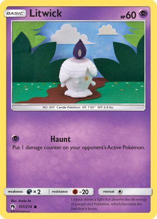 Litwick 101/214 - SM Lost Thunder Reverse Holofoil