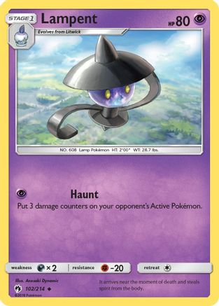 Lampent 102/214 - SM Lost Thunder