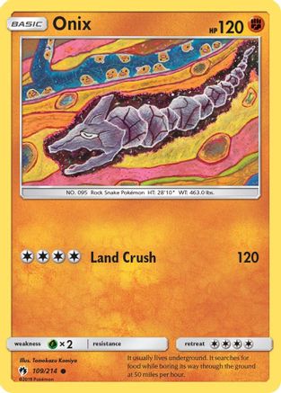 Onix 109/214 - SM Lost Thunder