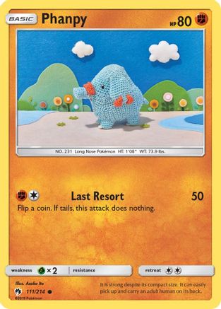 Phanpy 111/214 - SM Lost Thunder Reverse Holofoil