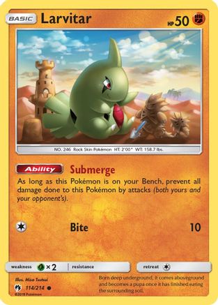 Larvitar 114/214 - SM Lost Thunder