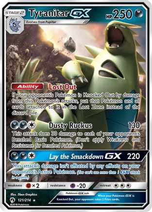 Tyranitar GX 121/214 - SM Lost Thunder Holofoil