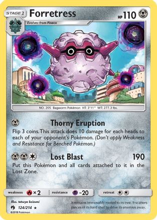Forretress 124/214 - SM Lost Thunder