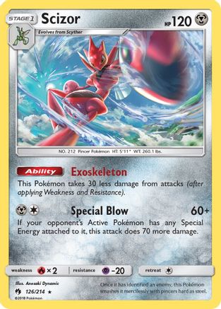 Scizor 126/214 - SM Lost Thunder Holofoil