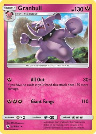 Granbull 138/214 - SM Lost Thunder Reverse Holofoil