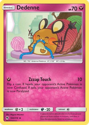 Dedenne 142/214 - SM Lost Thunder Reverse Holofoil