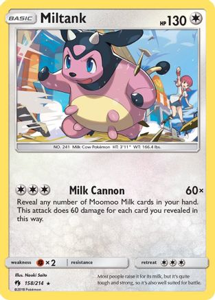 Miltank 158/214 - SM Lost Thunder Reverse Holofoil