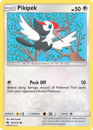 Pikipek 163/214 - SM Lost Thunder Reverse Holofoil