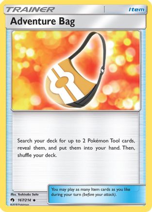 Adventure Bag 167/214 - SM Lost Thunder Reverse Holofoil