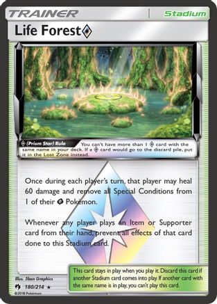 Life Forest Prism Star 180/214 - SM Lost Thunder Holofoil