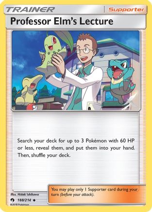 Professor Elm's Lecture 188/214 - SM Lost Thunder Reverse Holofoil