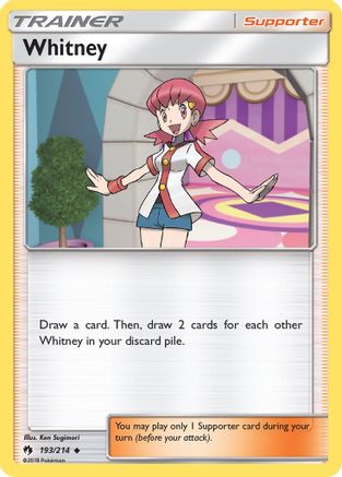 Whitney 193/214 - SM Lost Thunder Reverse Holofoil